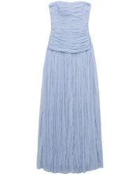 Jonathan Simkhai - Danielle Crinkle-Jersey Bustier Maxi Gown Dress - Lyst