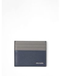 Prada - Logo-plaque Leather Cardholder - Lyst