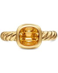 David Yurman - 18K Dy Mercer Citrine Ring - Lyst