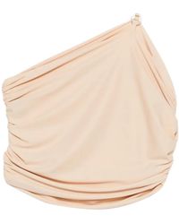 MEDEA - Asymmetrische Blouse Met Ruches - Lyst