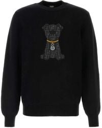 Fendi - Dog-Motif Wool Sweater - Lyst