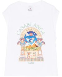 CASABLANCA - Egyptian Arch T-Shirt - Lyst