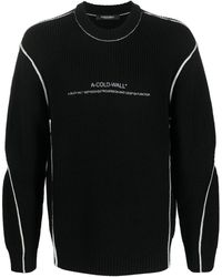 A_COLD_WALL* - Dialogue Pullover mit Logo-Stickerei - Lyst