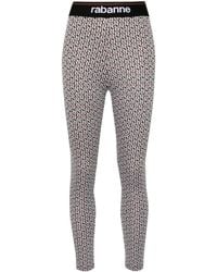 Rabanne - Bodyline Monogram-Jacquard Leggings - Lyst