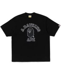 A Bathing Ape - Logo-Print Cotton T-Shirt - Lyst