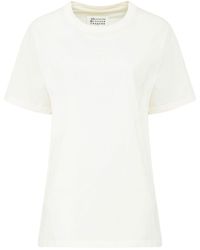 Maison Margiela - Katoenen T-shirt Met Logoprint - Lyst