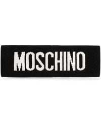 Moschino - Logo-Intarsia Knitted Headband - Lyst