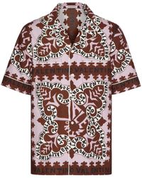 Valentino Garavani - Short-Sleeve Cotton Shirt - Lyst
