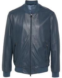 Brioni - Perforierte Bomberjacke aus Leder - Lyst