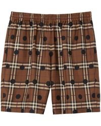 Burberry - Shorts aus Seide mit Polka Dots - Lyst