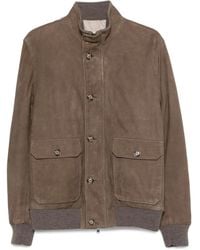 Barba Napoli - スエード ボンバージャケット - Lyst