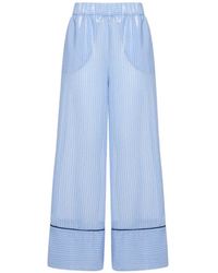 Pierre Louis Mascia - Kurhi Sequin-Embellished Striped Trousers - Lyst