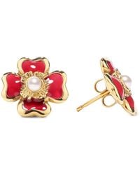 Goossens - Trèfle Enamel Stud Earrings - Lyst