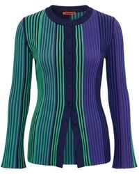 Simon Miller - Misha Ribbed-Knit Cardigan - Lyst