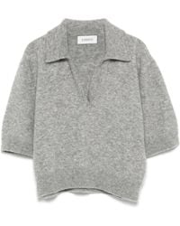 Laneus - クロップド ニットトップ - Lyst