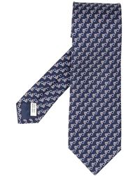 Ferragamo - Owl-Print Silk Tie - Lyst
