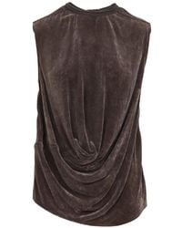 Rick Owens - Subhuman Draped Jersey Top - Lyst