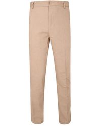 120% Lino - Button Trousers - Lyst