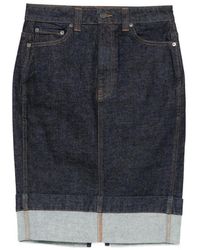 KHAITE - Kendra Denim Skirt - Lyst