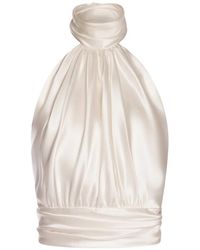 ALEXIA & ANTONIA - Draped Blouse - Lyst