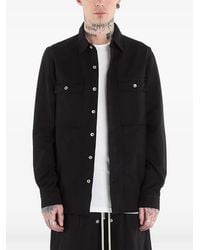 Rick Owens - Outershirt Buttoned-Up Cotton Jacket - Lyst