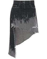 JW Anderson - Asymmetrischer Rock Mit Nieten - Lyst