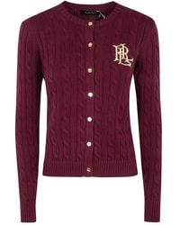 Ralph Lauren - "Ralhan" Long Sleeve Cardigan - Lyst