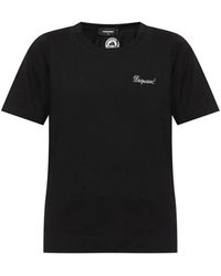 DSquared² - Rhinestone-Logo Cotton T-Shirt - Lyst