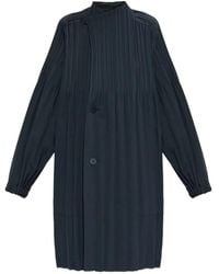 Pleats Please Issey Miyake - Manteau Smooth À Design Plissé - Lyst
