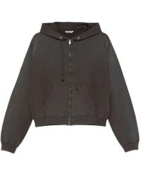 AURALEE - Zip-Up Cotton Hoodie - Lyst