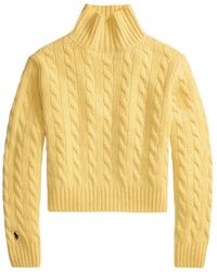 Polo Ralph Lauren - Pull Torsadé À Col Roulé - Lyst