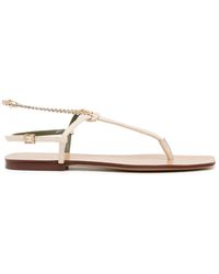 MARIA LUCA - Sandalias con detalle de cadena - Lyst