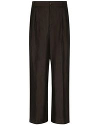 Dolce & Gabbana - Pleated Tailored Trousers - Lyst
