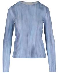 Vince - T-Shirt Met Ombré-Effect En Lange Mouwen - Lyst