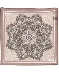 Tagliatore - Medallion-Print Pocket Scarf - Lyst