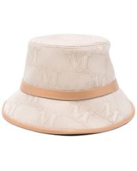 Max Mara - Logo-jacquard Cotton Bucket Hat - Lyst