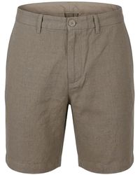 Emporio Armani - Linen-Blend Chino Shorts - Lyst