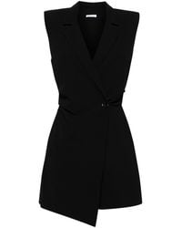 Patrizia Pepe - Double-breasted Crepe Playsuit - Lyst