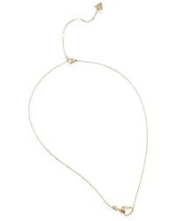 Guess - Crystal-Embellished Heart-Pendant Necklace - Lyst