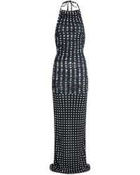 Patou - Halterneck Polka Dot Maxi Dress - Lyst