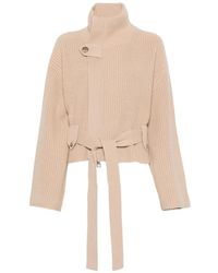 Brandon Maxwell - Neal Belted Zip-Front Cardigan - Lyst