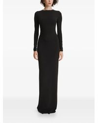 2310 STUDIO - Robe Longue À Manches Longues Et Détail Style Corset - Lyst
