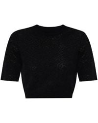 Givenchy - Cropped-T-Shirt Mit Monogramm - Lyst