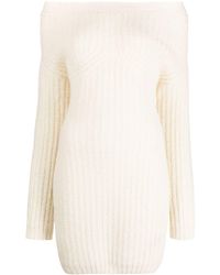 DSquared² - Off-shoulder Knitted Minidress - Lyst