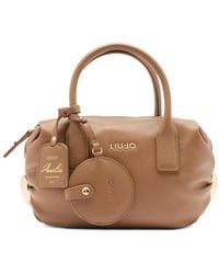 Liu Jo - Small Embossed-Logo Tote Bag - Lyst