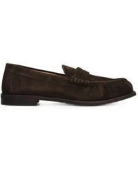 Julie Dee - Suede Slip-On Loafers - Lyst