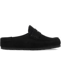 Birkenstock - Naples Wrapped Penny-Strap Suede Mules - Lyst