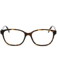Emozioni - Tortoiseshell-Effect Oval-Frame Glasses - Lyst