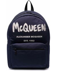 Alexander McQueen - Metropolitan Rucksack mit Logo-Print - Lyst