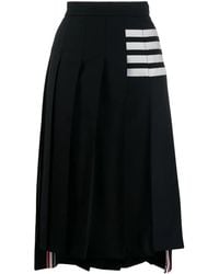 Thom Browne - 4-Bar Pleated Skirt - Lyst